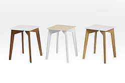 Табурет Сінгл каркас горіх/кришка натур---
