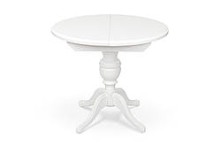 Стіл обідній Гермес Д=89 ( +38 ), білий