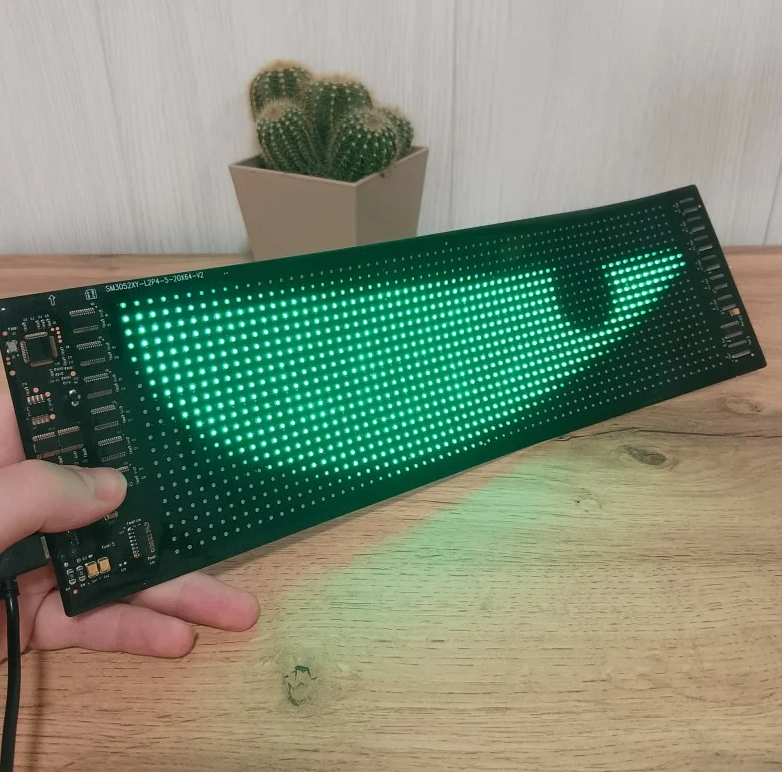 Світлодіодна стрічка в світлодіодних очах 16×64, гнучка стрічка для фар та кузова, автоматична підсвічування, проточні вогн (60)