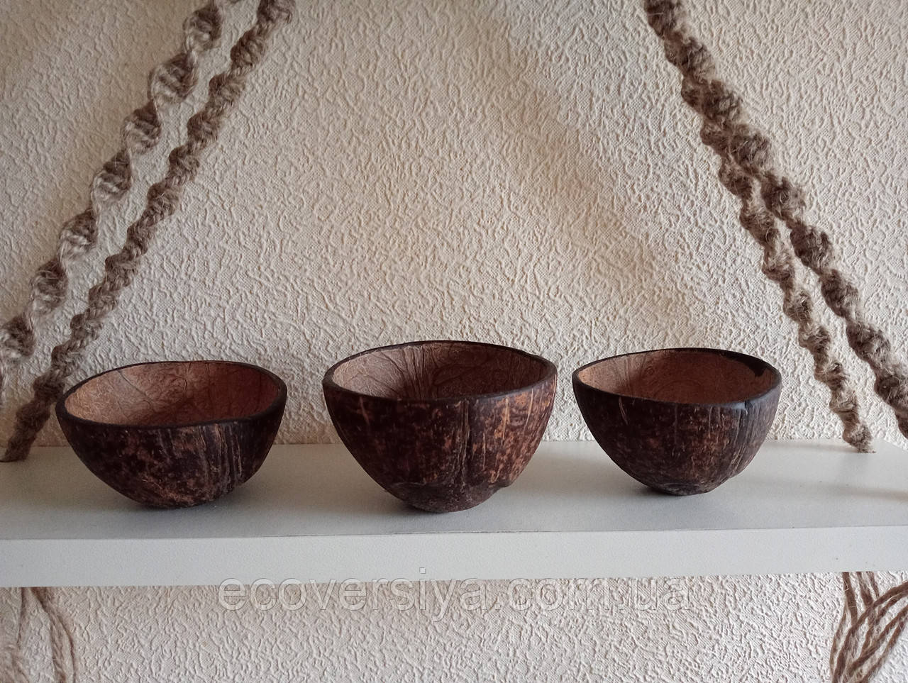 Горщик для квітів з кокосу, фото 1