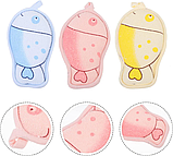 Дитяча губка для купання рибка синя, 1шт, фото 6