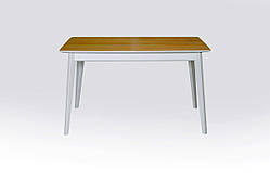 Стіл Сінгл (130+30)/80 ніжки білі/столешня біла---