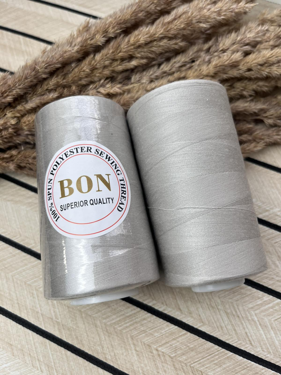 Нитка для шиття BON, сірий тауп №1225, фото 1