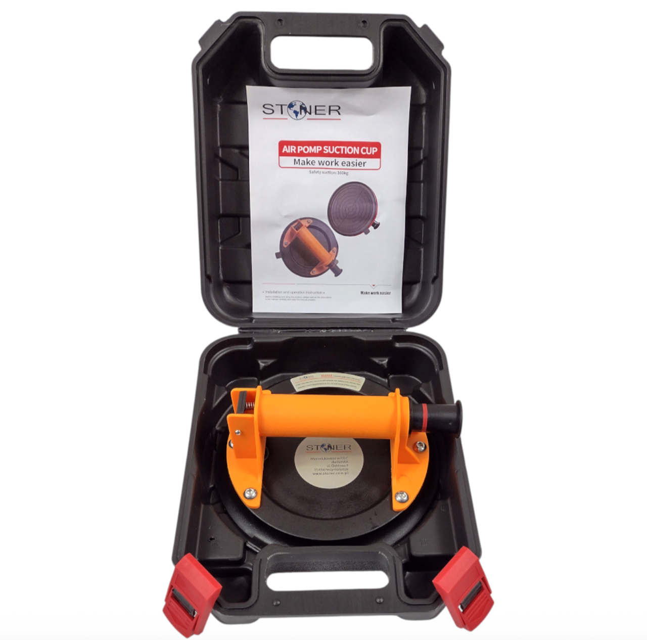 Вакуумна присоска для плитки, кахлю, скла 190 кг Silver STONER S12322, фото 1