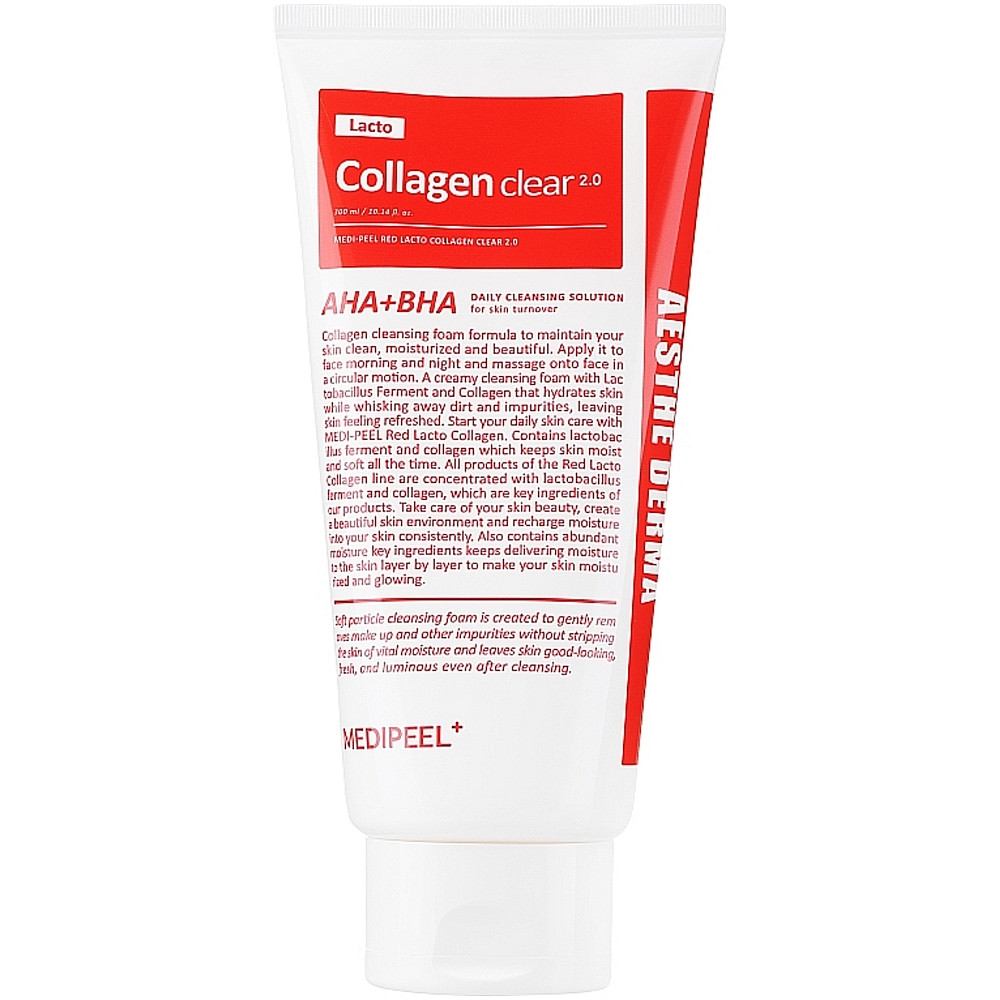 Пінка для вмивання Medi-Peel Red Lacto Collagen Clear 2.0 300 мл, фото 1