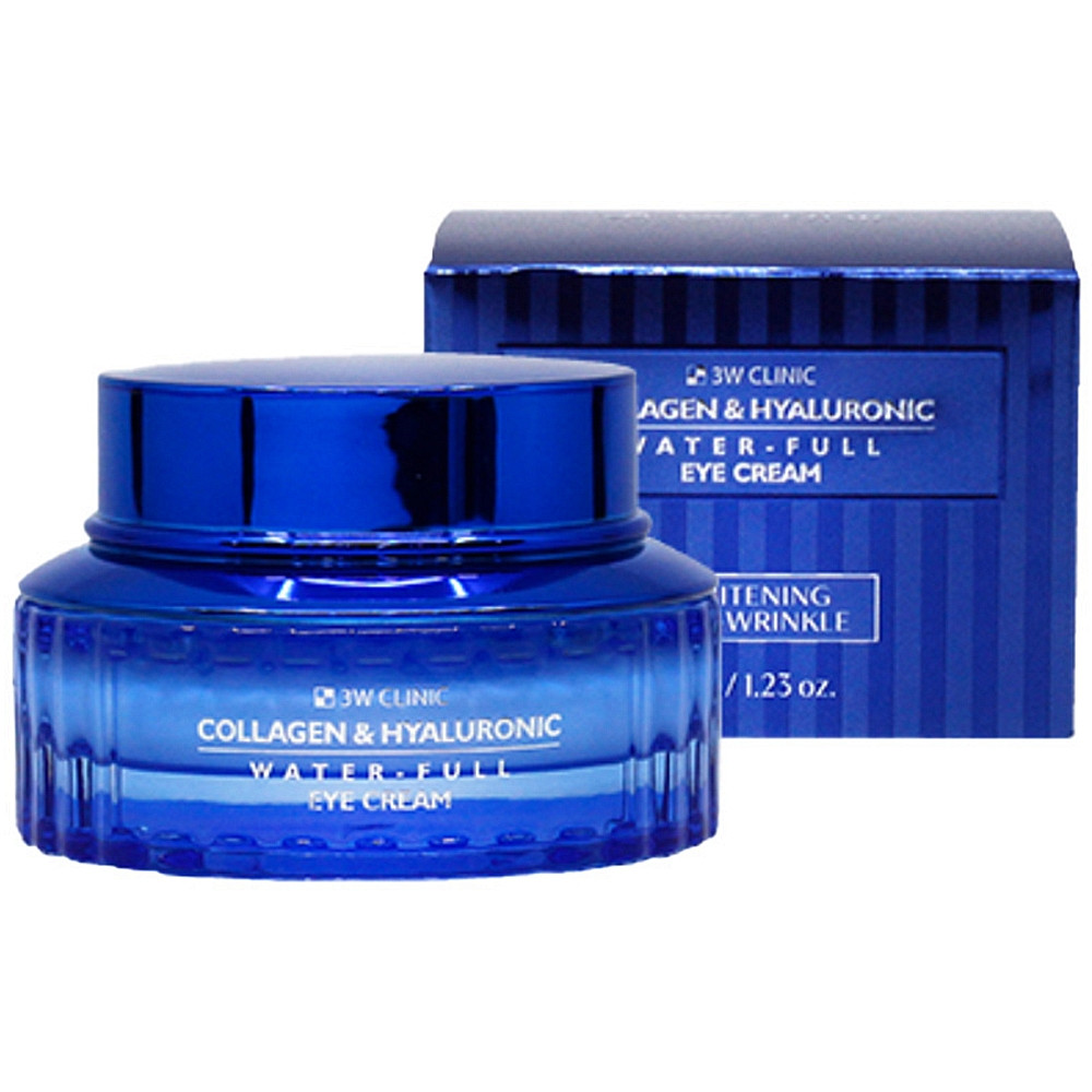 Крем для повік 3W Clinic Collagen & Hyaluronic Water-Full Eye Cream 35 г, фото 1