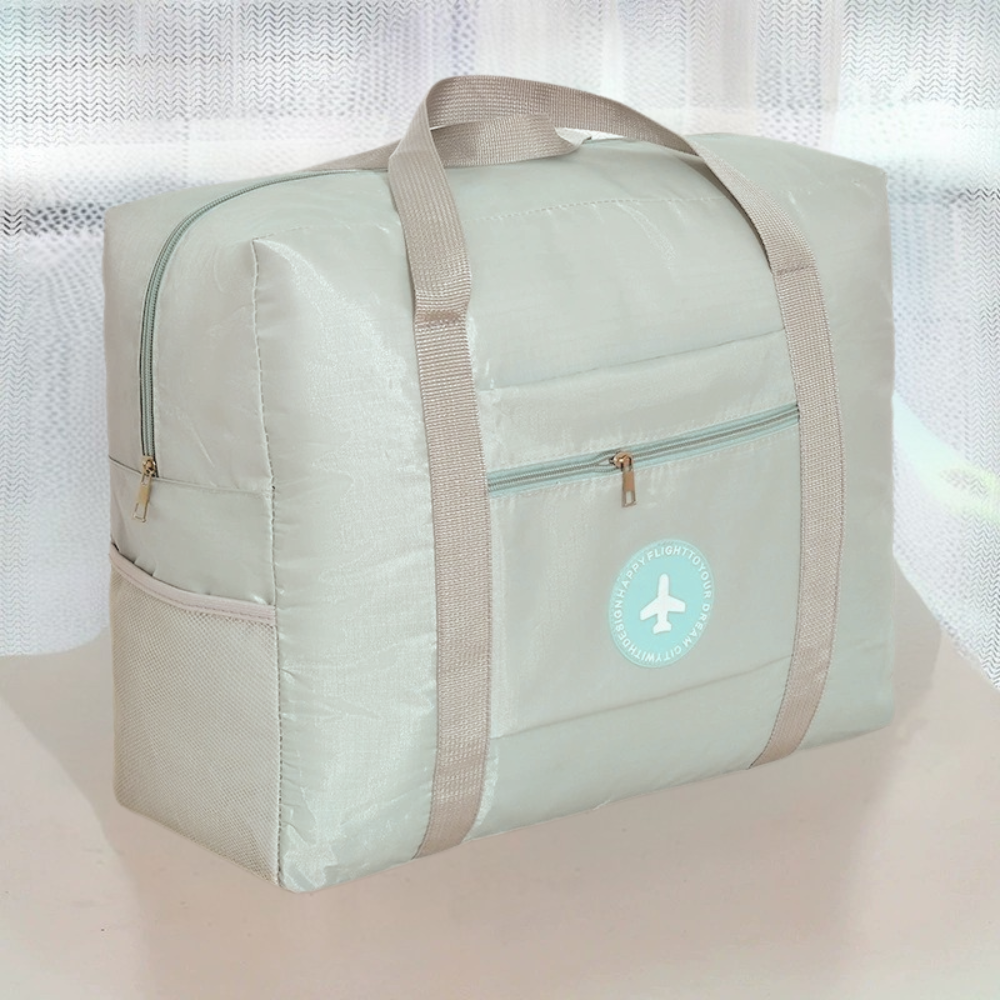 Сумка для подорожей, дорожня, портативна сумка для одягу, речей з відсіком для аксесуарів блакитна, фото 1