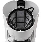 Кавоварка Adler AD 4383 white  — 1000 Вт, 1.25 л, фільтрова, автоматичне вимкнення, чорний корпус, фото 8