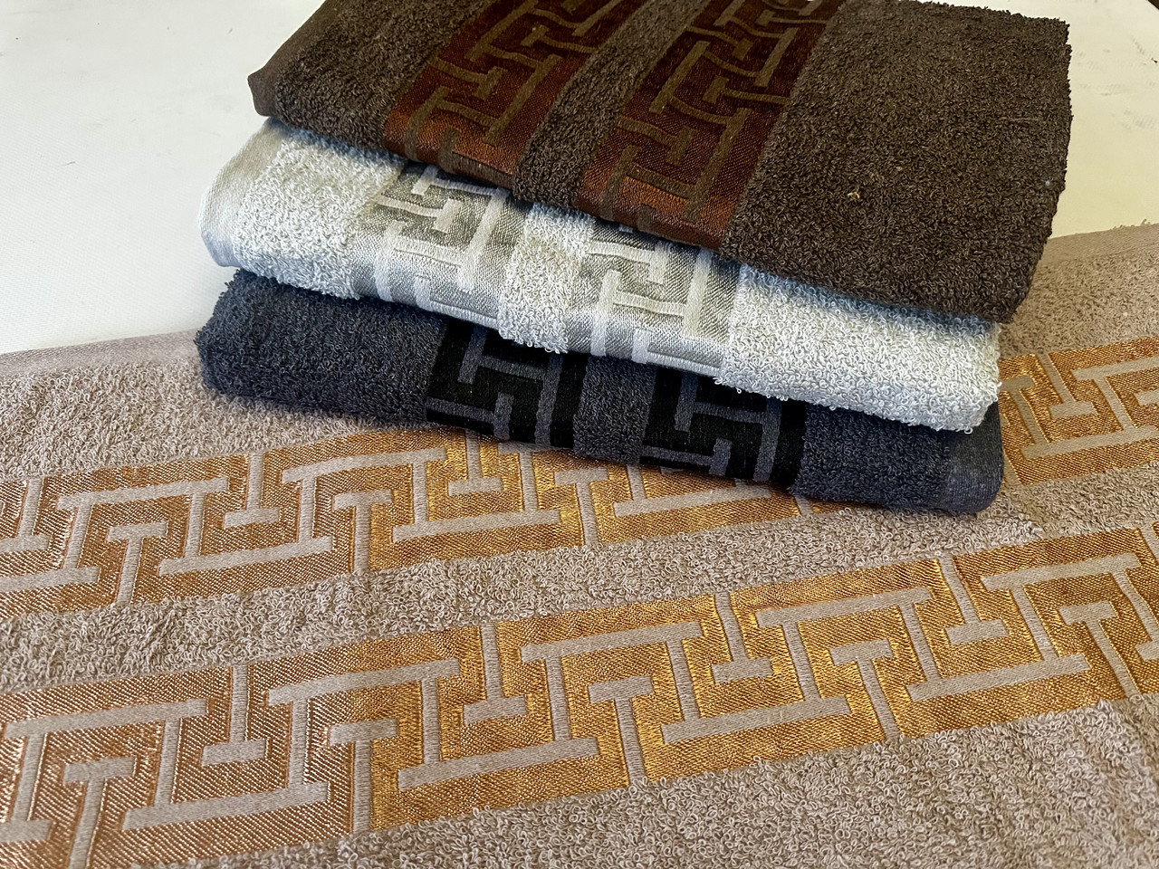 Рушники банні махрові розмір 70/1.40 в упаковці 8 шт