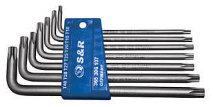 Набір шестигранних ключів TORX S&R з 7 шт (T10-40)