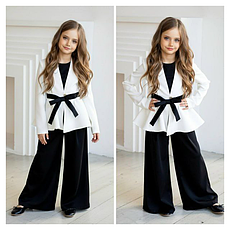 Костюм для дівчинки брючний костюмка Коко, на зріст 110-158р., фото 3