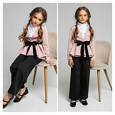 Костюм для дівчинки брючний костюмка Коко, на зріст 110-158р., фото 5