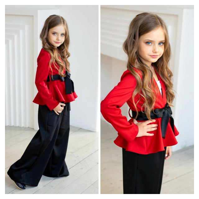 Костюм брючний для дівчинки Коко | на ріст 110-158р.