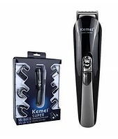 Машинка для стрижки волосся Kemei KM-600 11 в 1 універсальний тример і бритва з підставкою