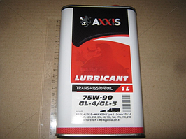 Олива трансміс. AXXIS 75W-90 GL-4/GL-5 (Каністра 1л) 48021043905