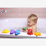 Іграшки для купання дітей ігровий набір для ванни Морські тварини дитячі іграшки для води Технок, фото 6