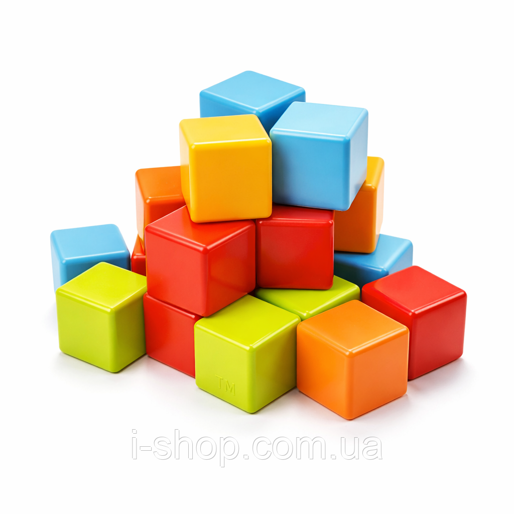 Кубики дитячі пластикові розвивальні Технок 28.2x11.5x11.5 см для малюків і дітей Україна, фото 1