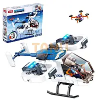Дитячий конструктор вертоліт поліції SLUBAN ігровий блоковий набір складається з 161 елемента