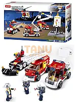 Дитячий конструктор Sluban M38-B0811 Набір спеціальної пожежної техніки блоковий 490 деталі