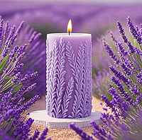 Силіконова форма молд для виготовлення свічок "Лаванда"