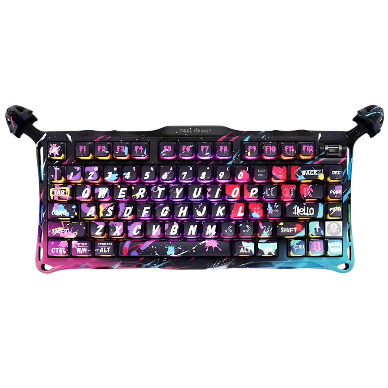 Клавіатура GravaStar Mercury V75 Pro Neon Graffiti