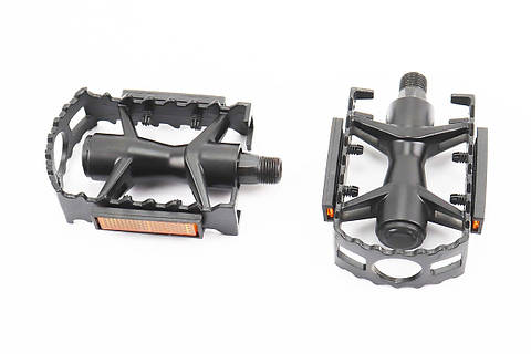 Педали MTB 9/16" (100x66x25mm) алюминиевые, черные