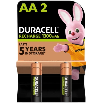 Акумулятор Duracell AA HR6 1300mAh * 2 (5000394039186 / 81367175), фото 1