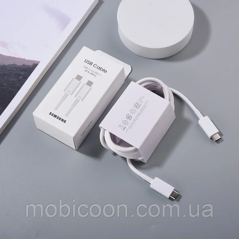 Оригінальний кабель Samsung Type-C to Type-C 1м white, фото 1