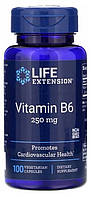 Вітамін В6 для нервової системи та обміну речовин Life Extension Vitamin B6 250 мг 100 капсул