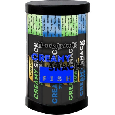 Ласощі для котів Lucky Star Мікс лагідного рибного пюре у стіках лосось-тунець 24 шт (4821234762498), фото 1