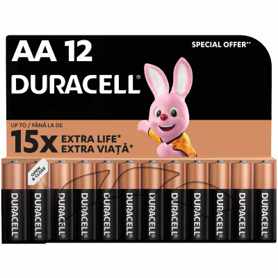 Батарейка Duracell AA лужні 12 шт. в упаковці (5000394006546 / 81551275), фото 1