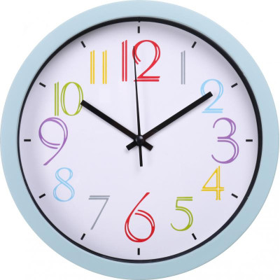Настінний годинник Optima Rainbow пластиковий, білий (O52095), фото 1