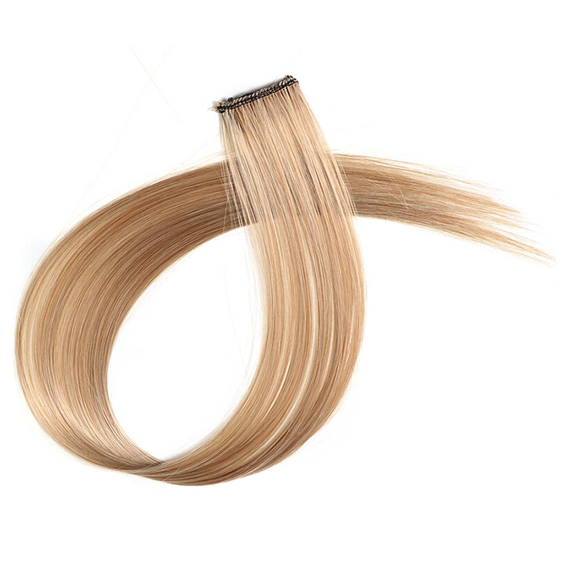 Накладне пасмо на шпильці кліпсі для волосся золотистий бежевий блонд канекалон для зачіски плетіння коси