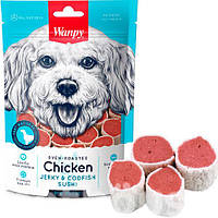 Ласощі для собак Wanpy (Ванпі) Chicken Jerky & Codfish Sushi З КУРИЦЕЙ І ТРЕСКОЮ, 100 г