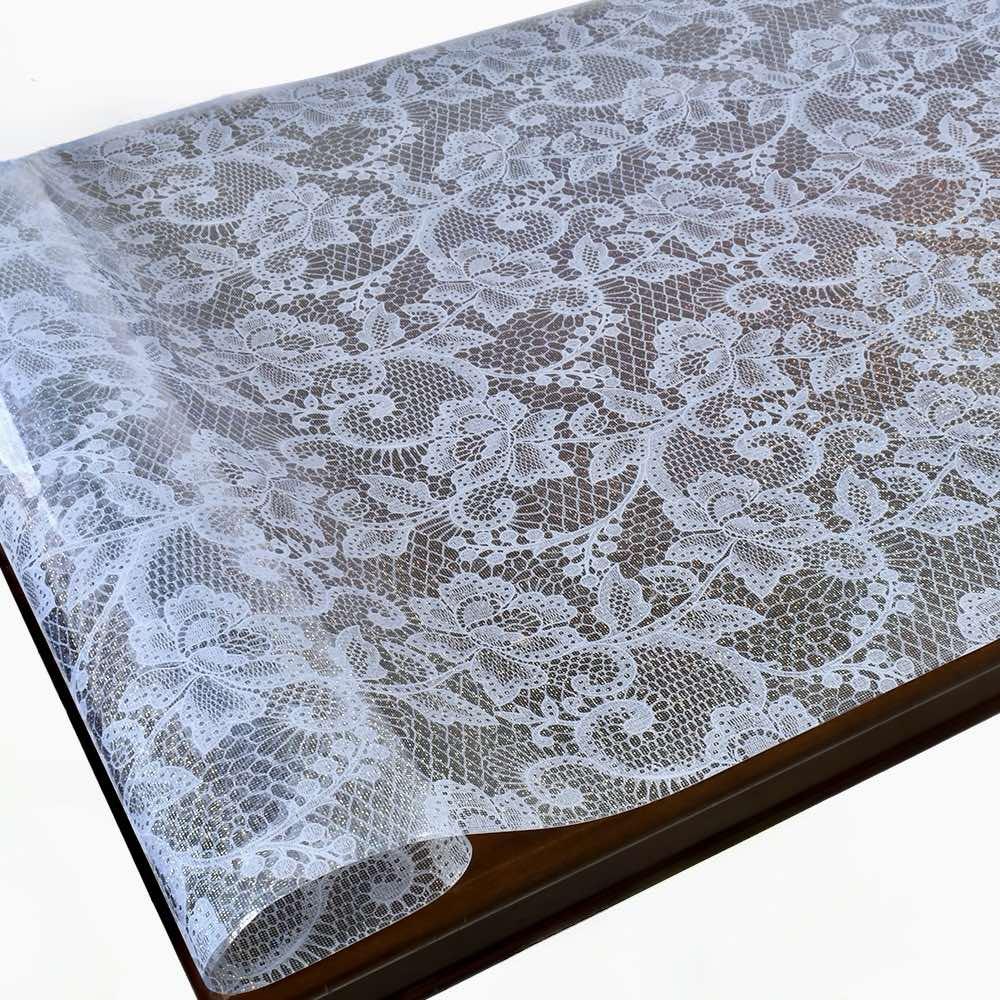 М'яке скло з лазерним малюнком для захисту скляних і дерев'яних поверхонь меблів, ширина 80 см