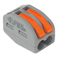 Клема WAGO 2-конт 0,08-2,5мм 2, 4мм2, 222-412