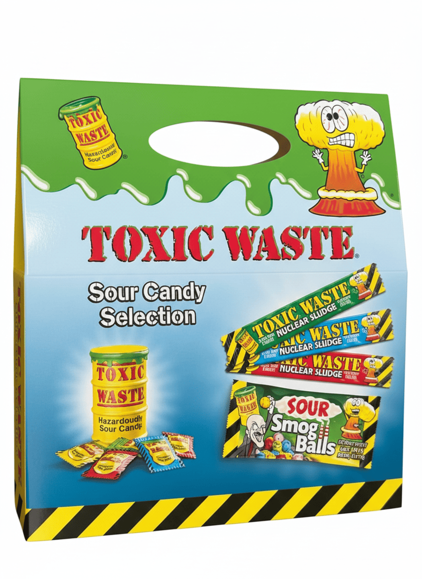 Подарунковий набір цукерок Toxic Waste Carry Handle Gift Pack 150г, фото 1