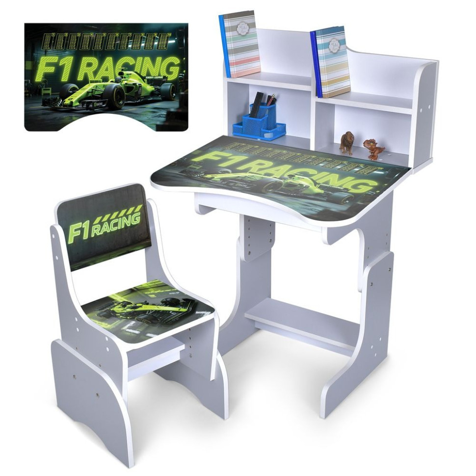 Дитяча парта N 2071-30-5 висота 3 положення, зі стільчиком, фото 1