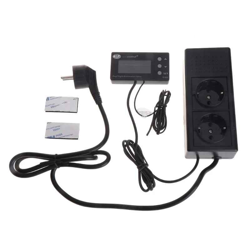 Регулятор температури для тварин та амфібій з таймером день-ніч TC-220, фото 1