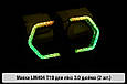 Маски LM404 5D LED T19 RGB для лінз авто 3.0 дюйма Black (2 шт.), фото 3