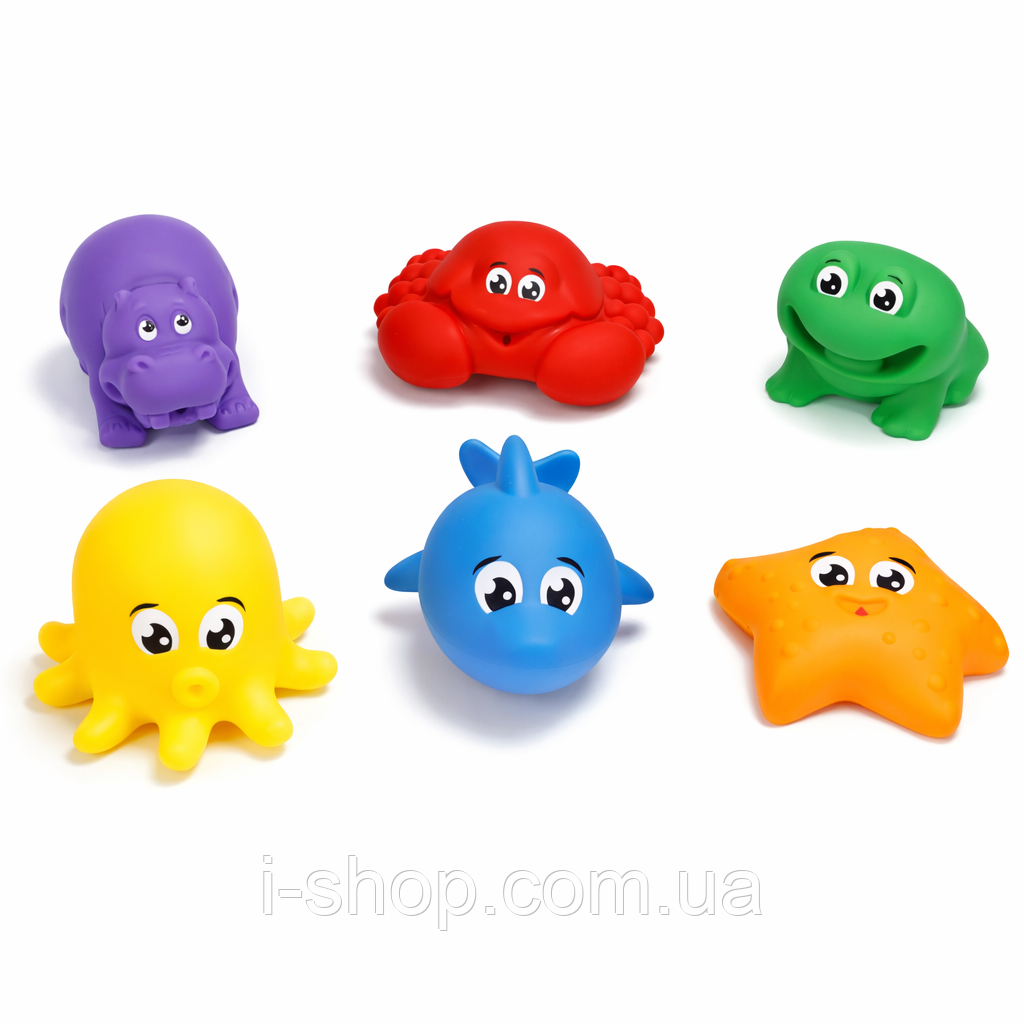Іграшки для купання дітей ігровий набір для ванни Морські тварини дитячі іграшки для води Технок, фото 1