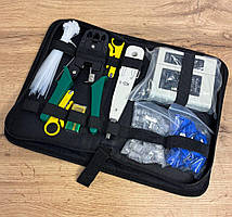 Набір сетевика для обтискача тестування монтажу витої пари інструмент для обжимки rj45 в чохлі