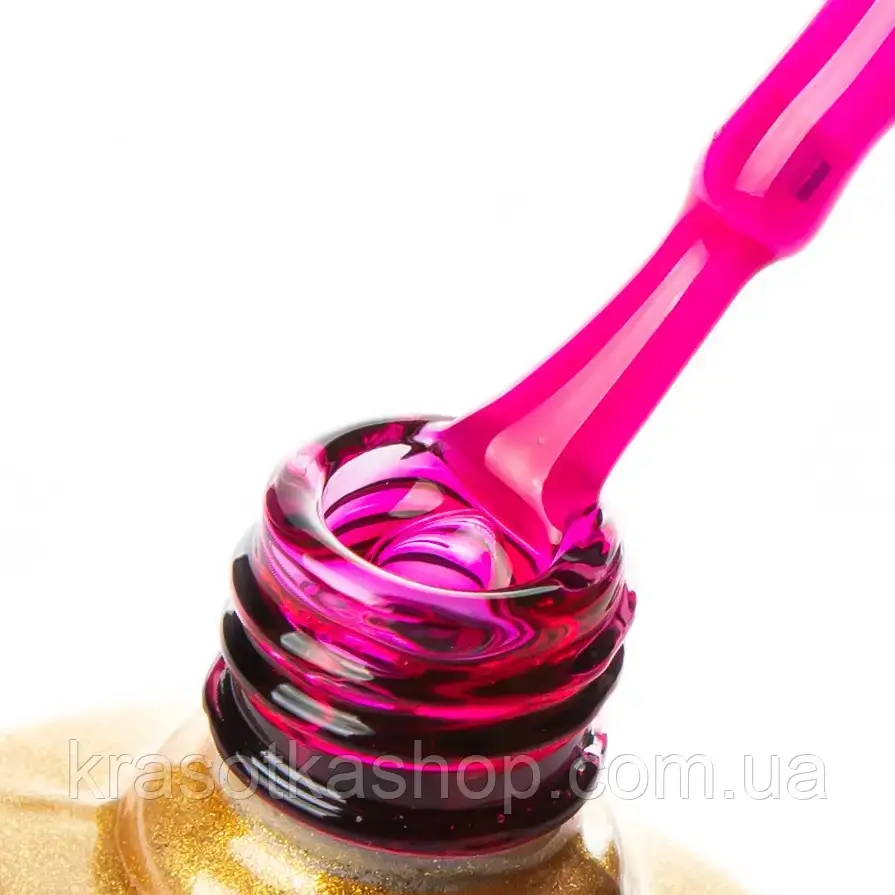 Вітражний гель-лак №206 (рожевий) "Dessert" Yo!Nails, 8 мл, фото 1