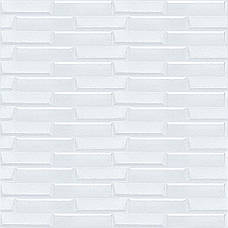 Самоклейна 3D панель 19600х700х5мм Біла Кладка SW-00001335, фото 2