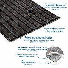 Панель-рейка в рулоні 2900х350х6мм Чорний SW-00002070, фото 2