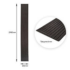 Панель-рейка в рулоні 2900х350х6мм Чорний SW-00002070, фото 3