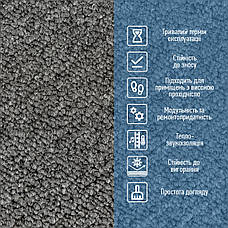 Плитка під килимолін без клейового шару 500х500х3мм Темно-сірий SW-00002711, фото 4