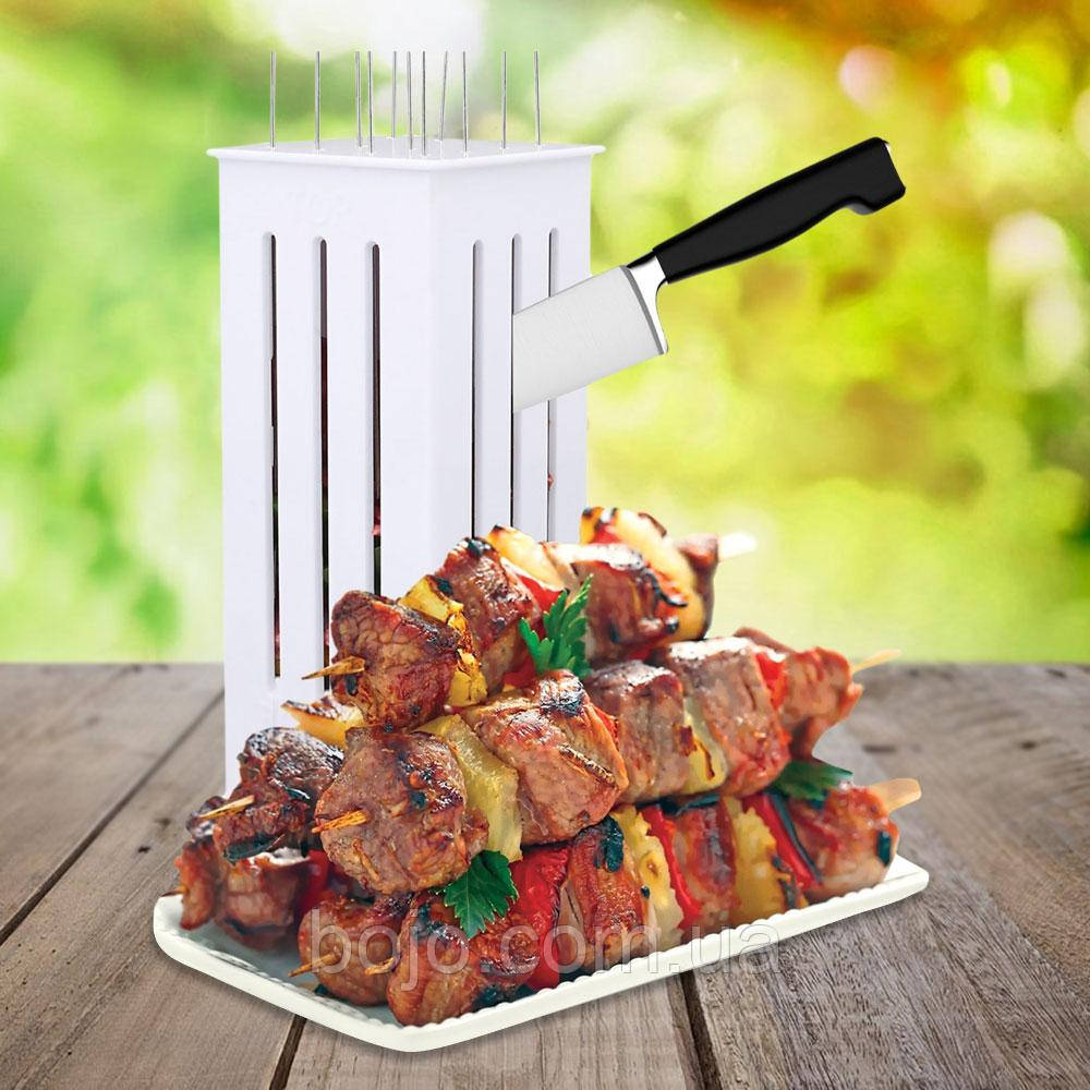 Апарат Brochette Express для швидкого нанизування та рівного нарізування шашлику (626)