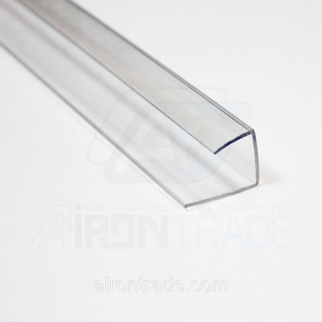 Профіль торцевий Polyworld 25 мм прозорий (2,1м)