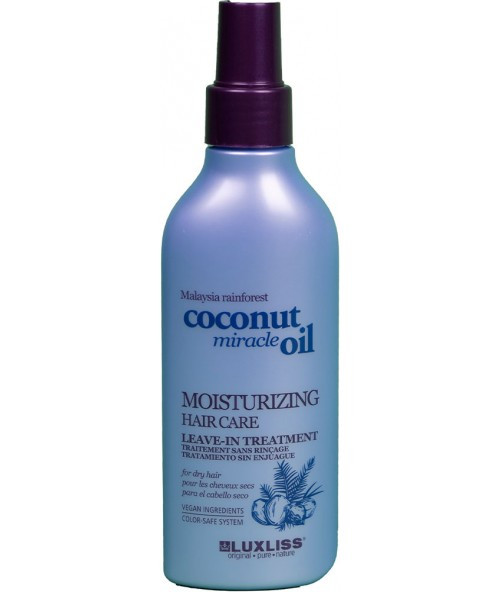 Зволожувальний спрей для волосся Luxliss Malaysia Rainforest Moisturizing Hair Care Leave In Treatment Coconut, 150 мл